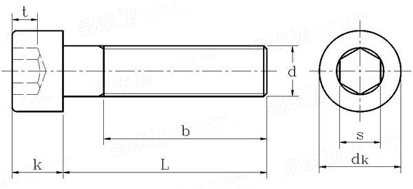DIN912標(biāo)準(zhǔn)內(nèi)六角螺絲國標(biāo)號(hào)